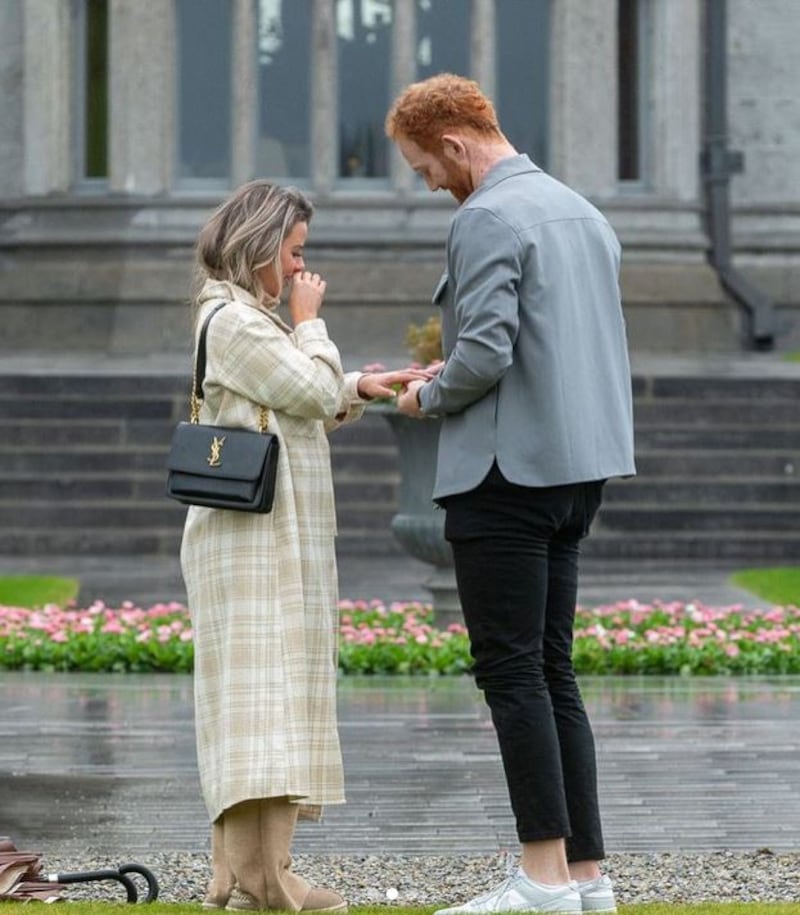 Conor Glass popped the question at the Adare Manor in Limerick