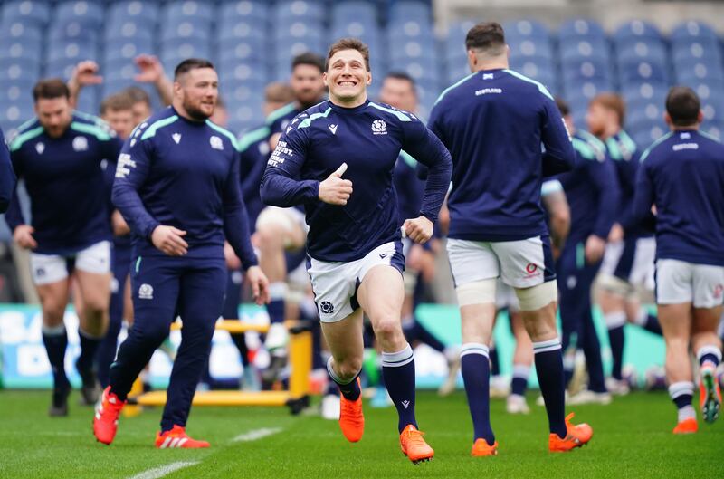 Scotland limber up ahead of their Six Nations opener