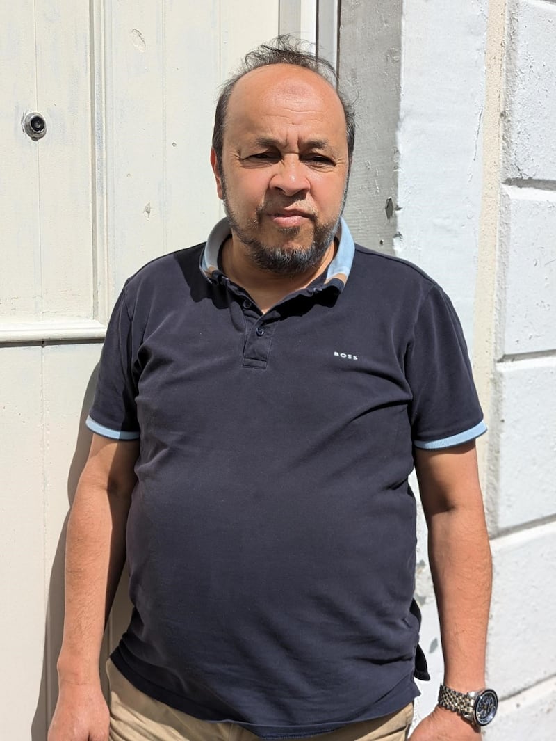 Abdul Rob outside the Bangladesh Islamic Centre in Newtownards.