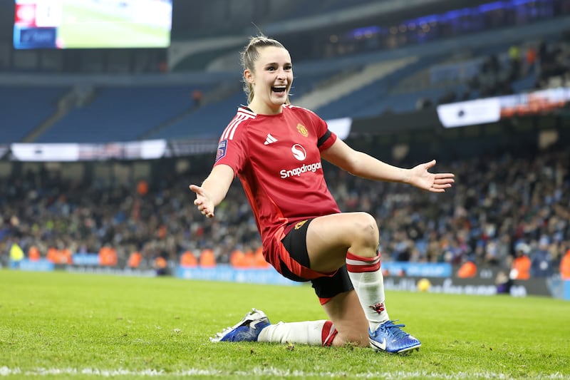 Ella Toone scored a hat-trick for Manchester United