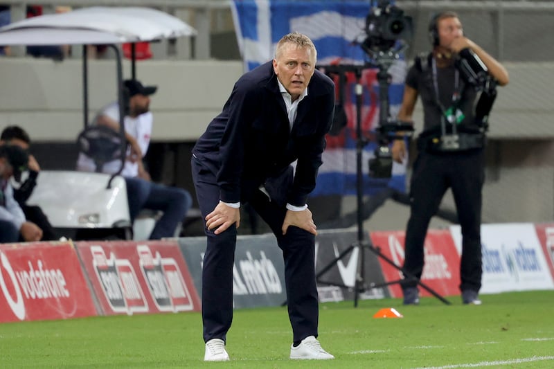 Heimir Hallgrimsson admitted his team had only started playing when it had nothing to lose (Yorgos Karahalis/AP)