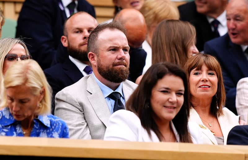 Shane Lowry in the royal box on day eight of the 2024 Wimbledon Championships