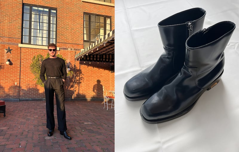 Mescal is selling archival pieces including Jimmy Choo leather boots