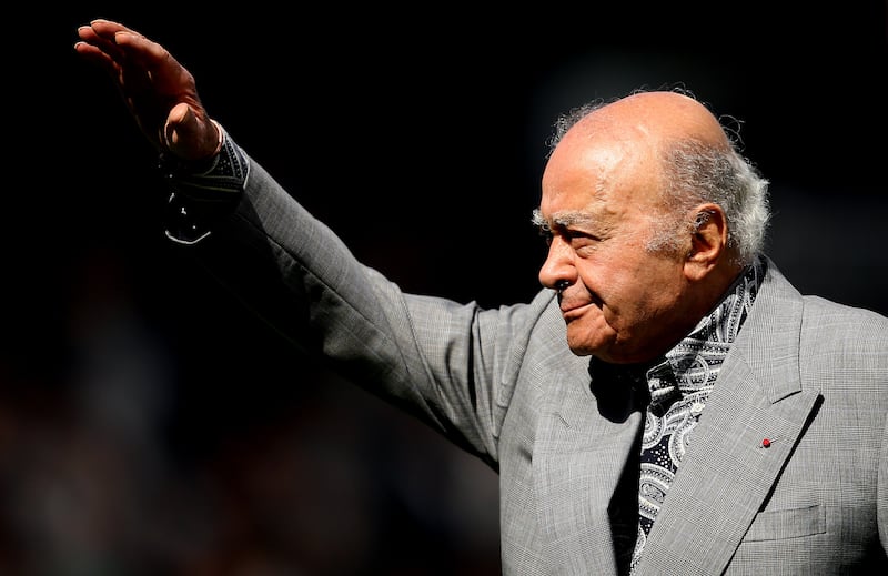 Mohamed Al Fayed owned Harrods and Fulham FC