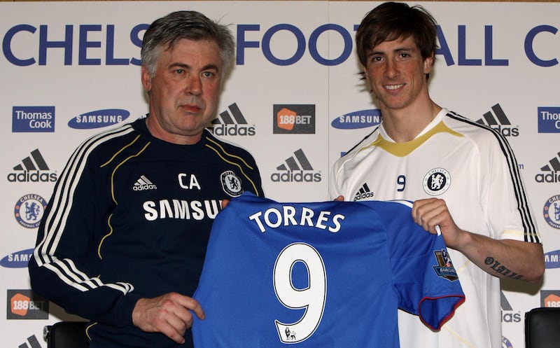 Ancelotti signed Fernando Torres in the January window