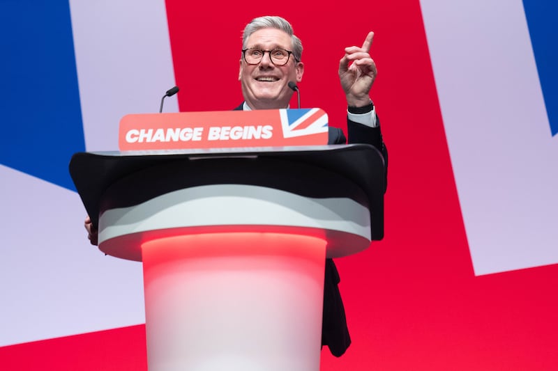 Prime Minister Keir Starmer delivers his keynote speech to the Labour Party Conference in Liverpool