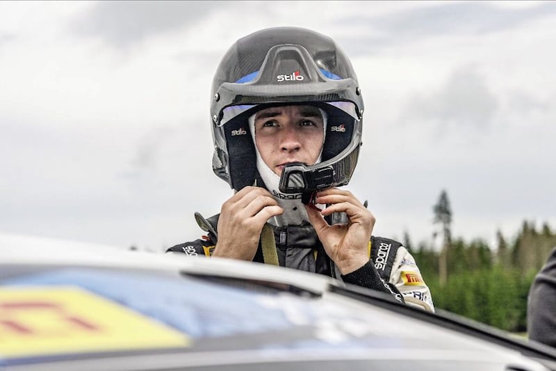 Moira driver William Creighton, who ended up on top in his third go at the Junior World Rally Championship