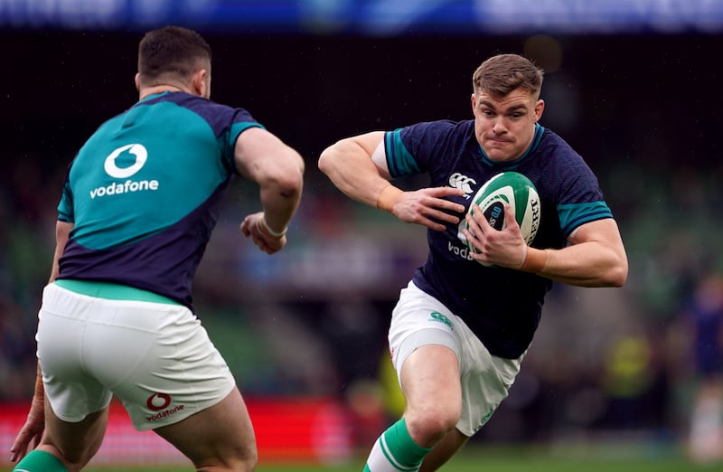 Garry Ringrose will make his first international start since last year’s Rugby World Cup in France