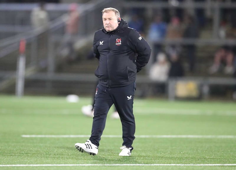 Ulster Rugby head coach Richie Murphy during Friday's night's BKT United Rugby Championship match  at Kingspan Stadium.
Picture: Brian Little