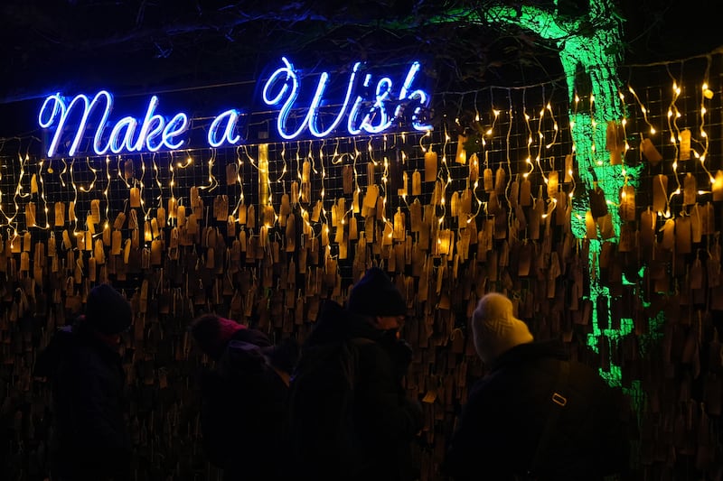 Visitors can make a wish during the trail