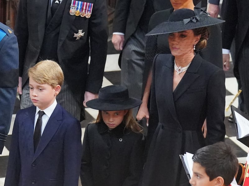 Kate wore the necklace to Prince Philip’s funeral