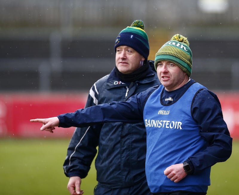 Seoirse Bulfin (right) has led a very strong Meath side to the Division 2B final, where they face Donegal on Sunday