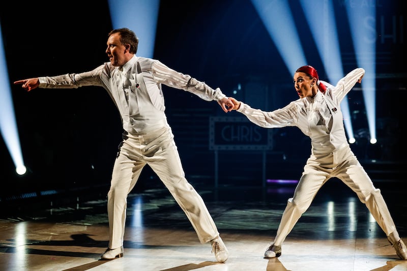 Chris McCausland and Dianne Buswell performing their couple’s choice