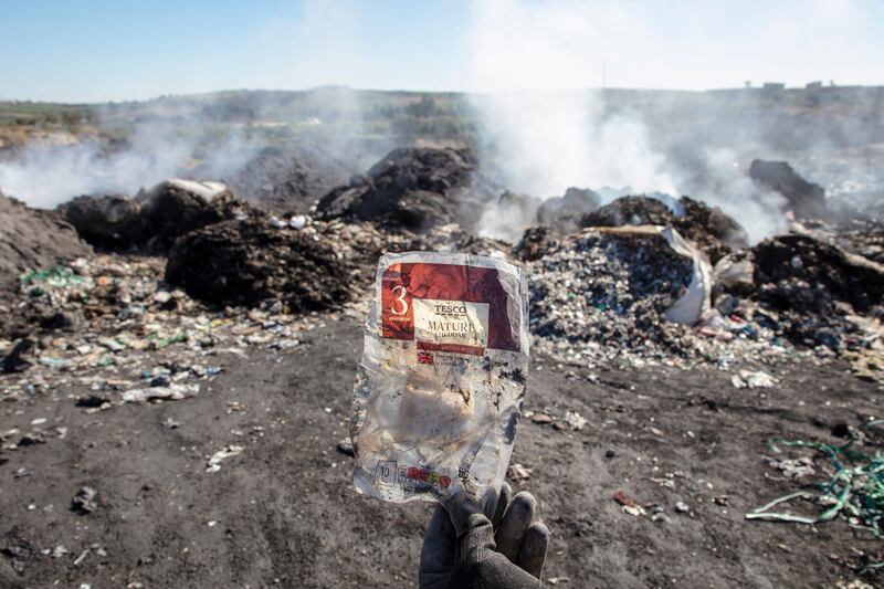 Waste dump at Karahan Kuyumcular, a village in the district of Seyhan, Adana Province in Turkey. (Greenpeace)