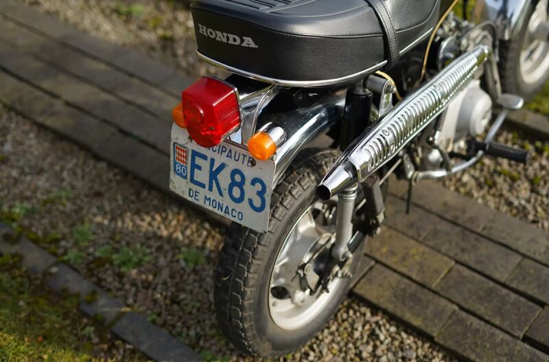 The bike wears its original Monte Carlo plates (Iconic Auctioneers)