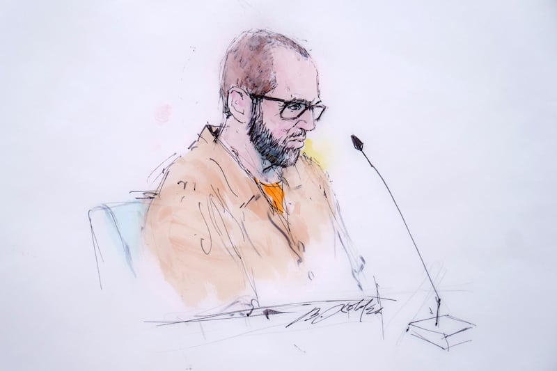 Court sketch of Alexander Smirnov (William T. Robles/AP)