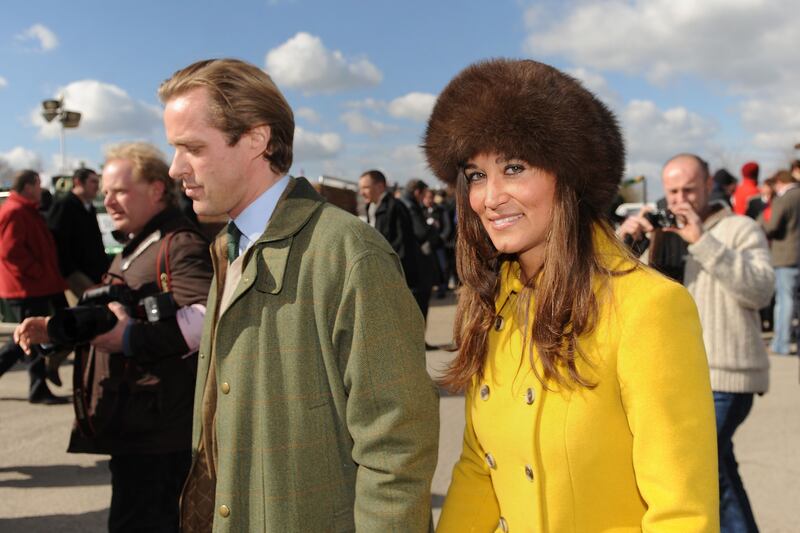 Tom Kingston and Pippa Middleton at Cheltenham Festival in 2013