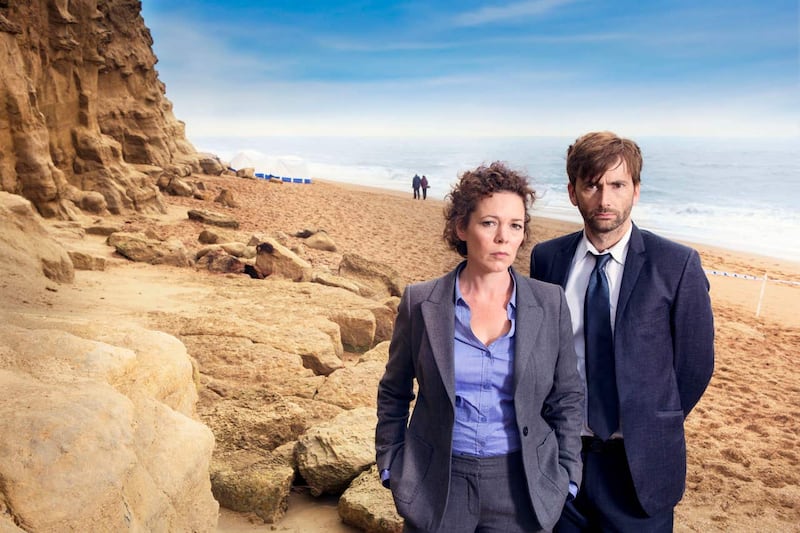 Olivia Colman and David Tennant in Broadchurch. (PA Images)