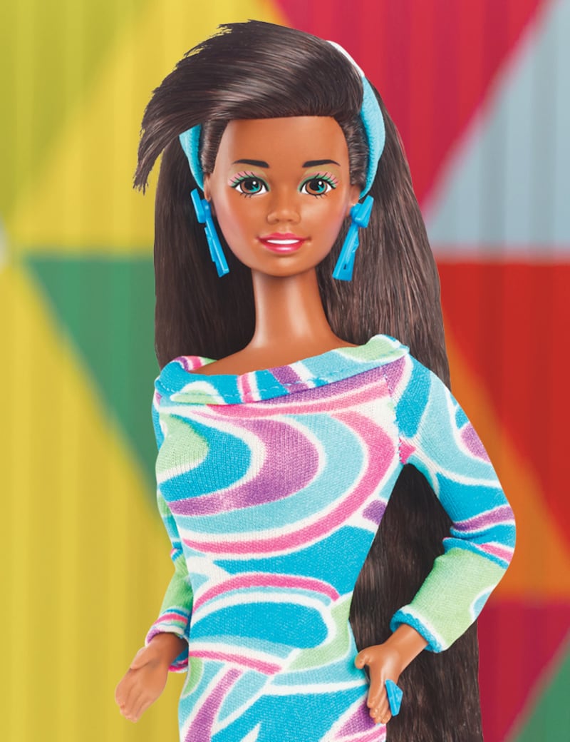 1992’s Totally Hair Barbie will be on display too as part of Barbie: The Exhibition at the Design Museum, which opens on July 5 2024. Credit: © Mattel Inc.