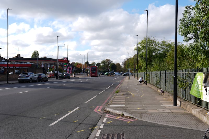 The scene near the A20 and Kidbrooke Park Road in Eltham