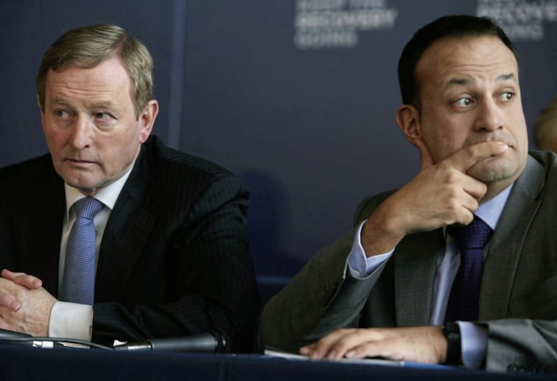Taoiseach Enda Kenny (left) with minister for social protection Leo Varadkar, who is tipped to succeed him as Fine Gael leader. File picture by Brian Lawless, Press Association 