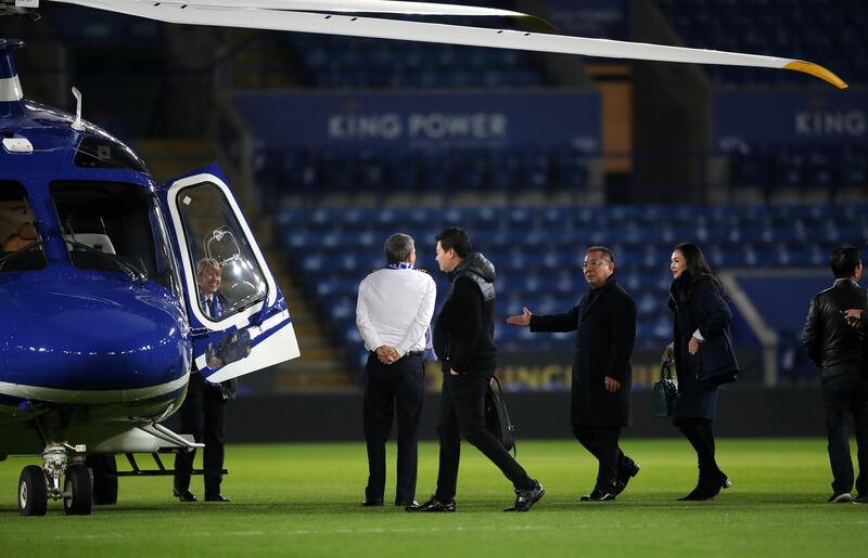 Vichai Srivaddhanaprabha was known for leaving Leicester games by helicopter