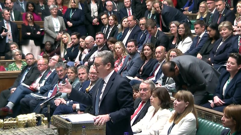 Sir Keir Starmer makes his point during Prime Minister’s Questions (House of Commons/UK Parliament)