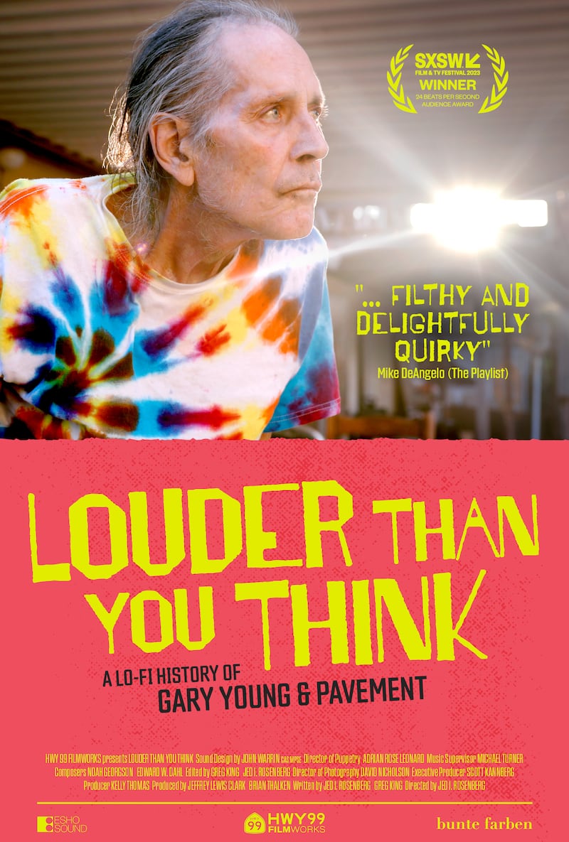 The poster for the Gary Young documentary Louder Than You Think