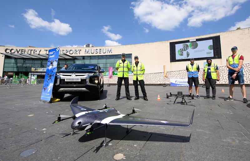 A Skyfarer delivery drone is being tested by the NHS in the West Midlands