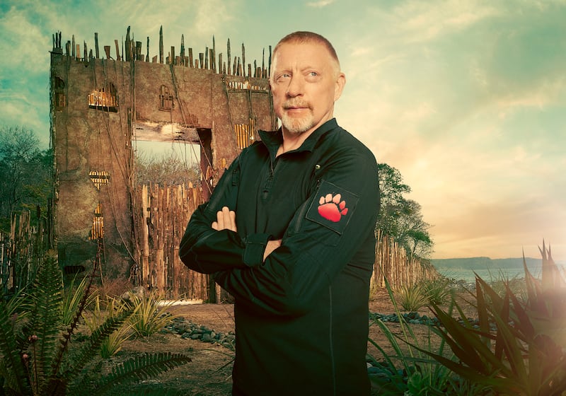 Boris Becker is taking part in Celebrity Bear Hunt.(Ray Burmiston/Netflix)