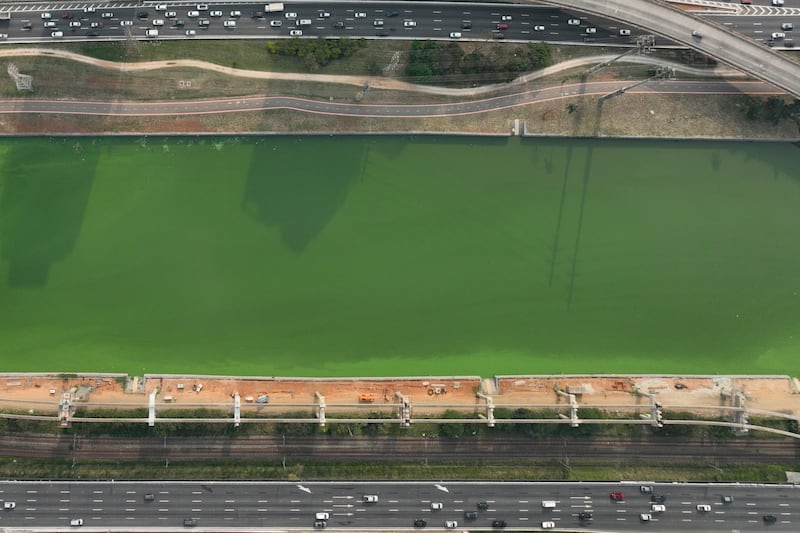 The Pinheiros River in Sao Paulo, Brazil (Andre Penner/AP)