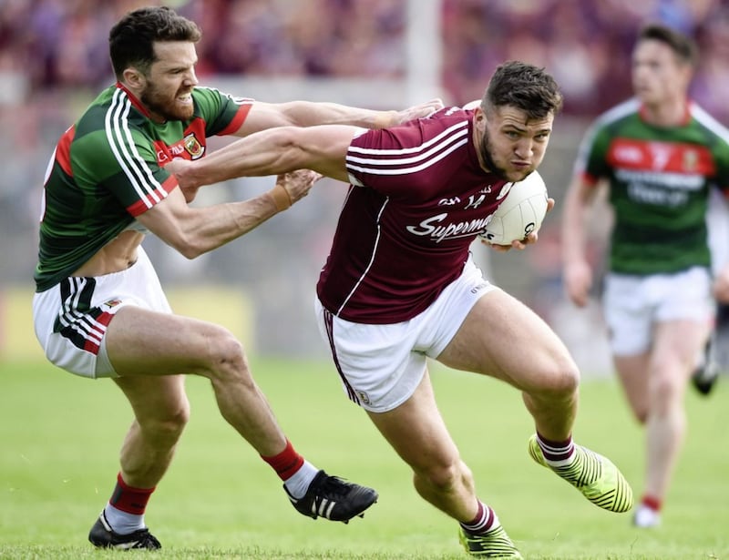 Powerhouse forward Damien Comer is back in the Galway side this year after an injury-hit 2020. Picture by Sportsfile 