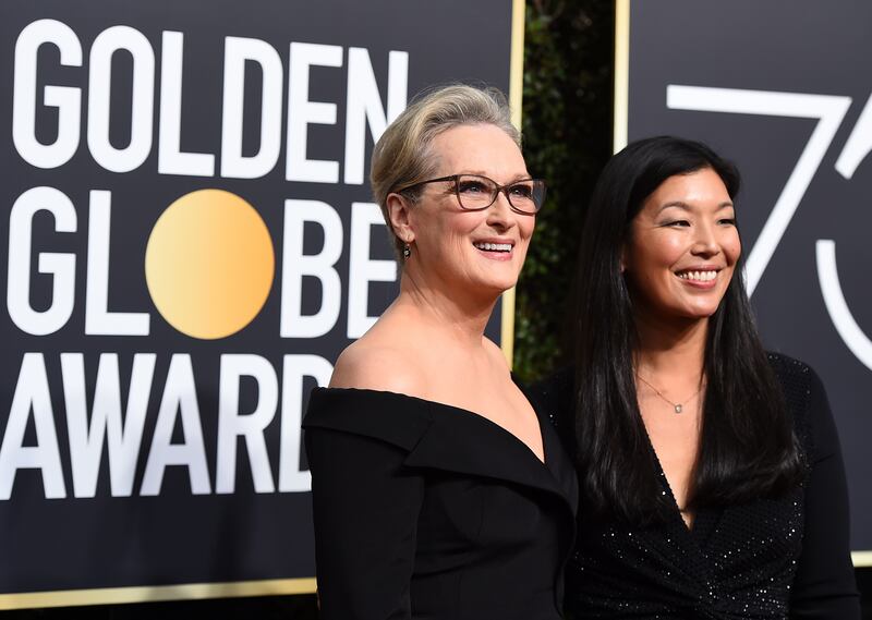 Meryl Streep, left, and Ai-jen Poo (Jordan Strauss/AP)