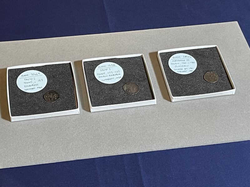 Early coins from the period of those that were stolen