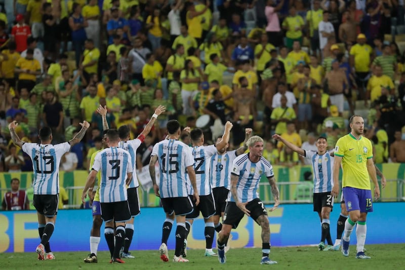 Nicolas Otamendia gave Argentina a first ever World Cup qualifying win in Argentina