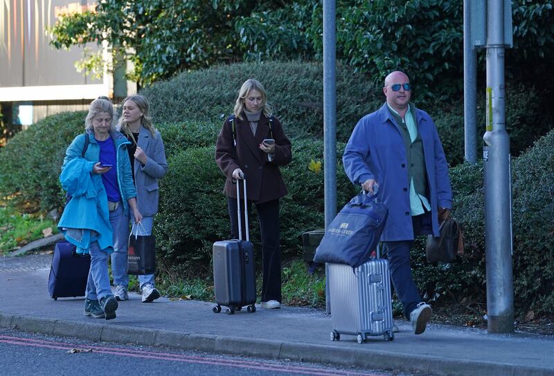 Passengers at Gatwick airport