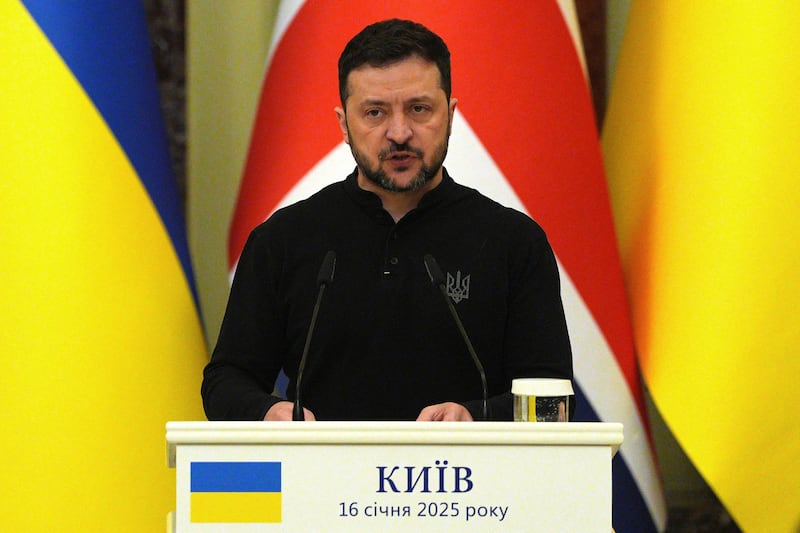 Ukrainian President Volodymyr Zelensky