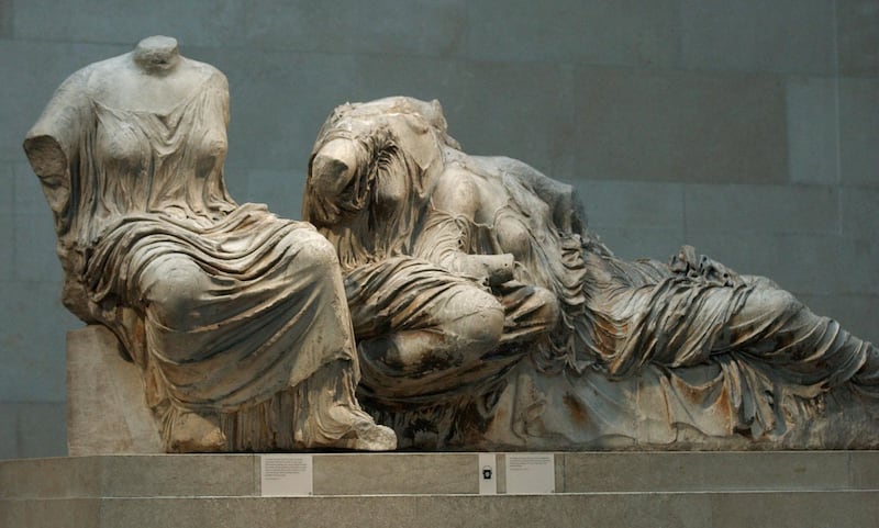 A section of the Parthenon Marbles in London’s British Museum