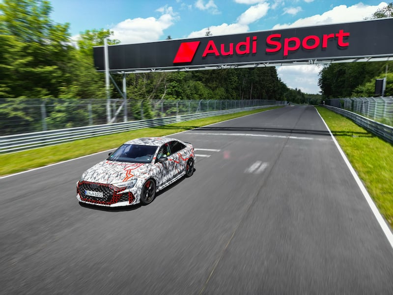The last Nurburgring lap record was held by the Honda Civic Type R. (Audi)