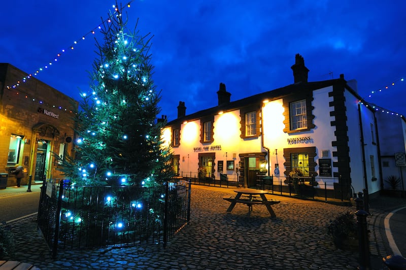 Christmas scenes in Lancashire