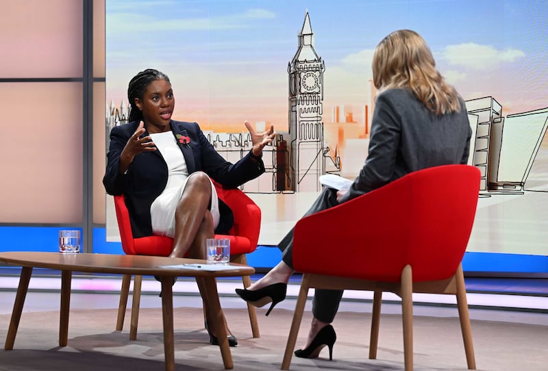 Kemi Badenoch was criticised after her first media appearance as Conservative leader, in which she said the Partygate scandal had been ‘overblown’