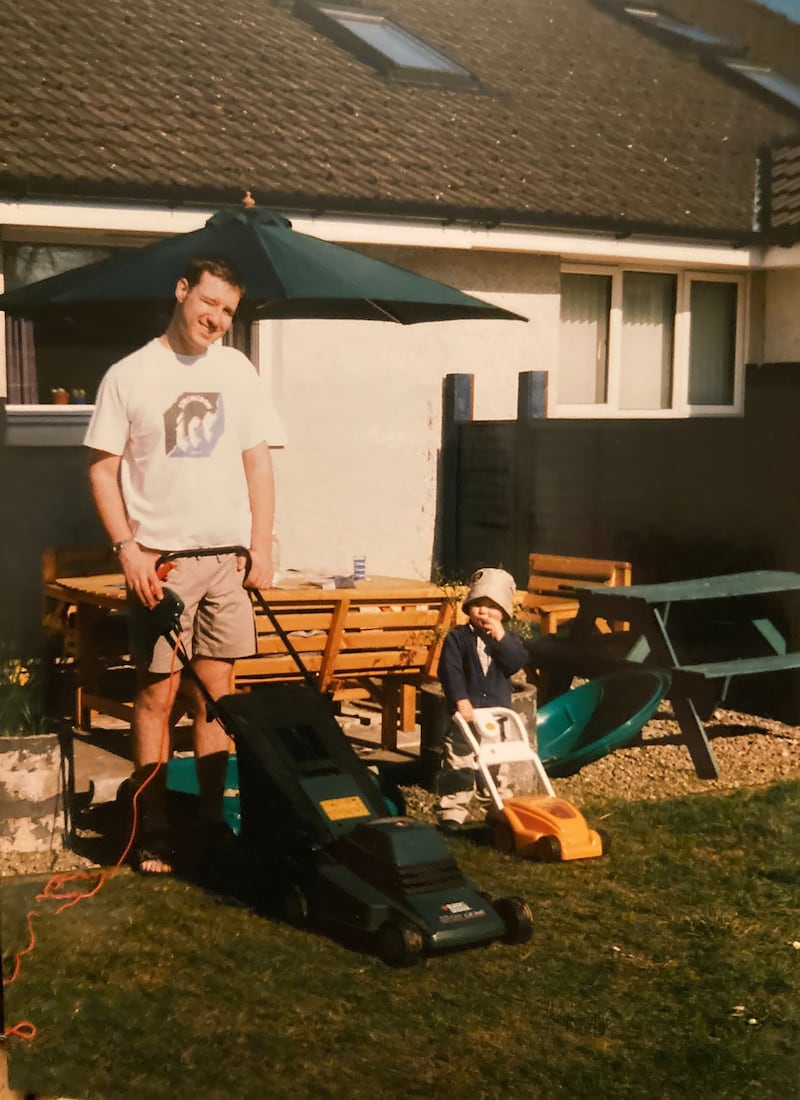 Alistair Wilson with his son Andrew