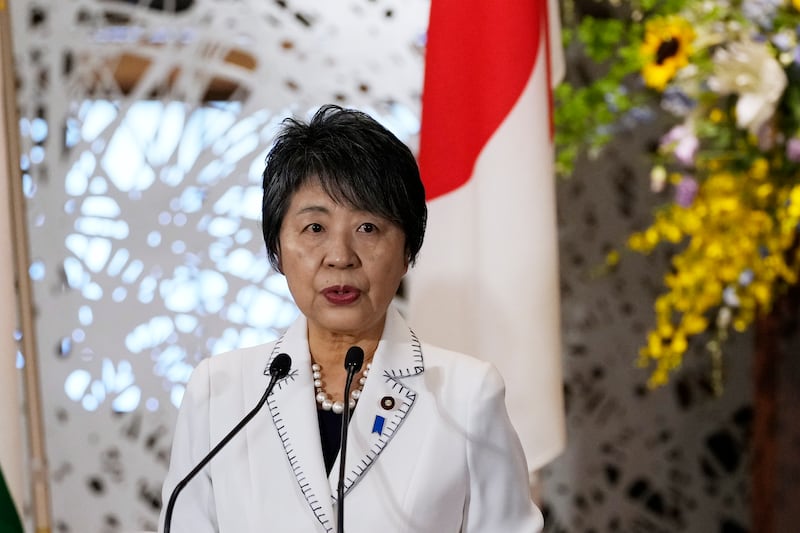 Japanese foreign minister Yoko Kamikawa hosted the talks (AP)