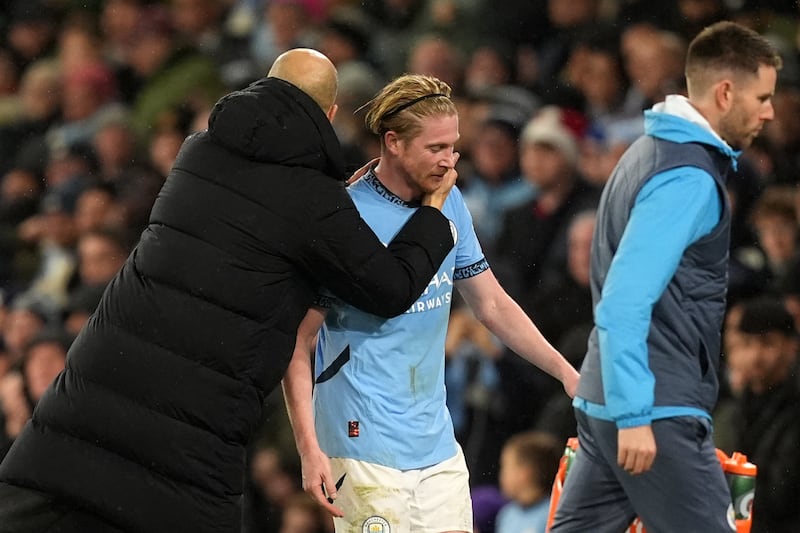 Manchester City manager Pep Guardiola appreciated Kevin De Bruyne’s efforts