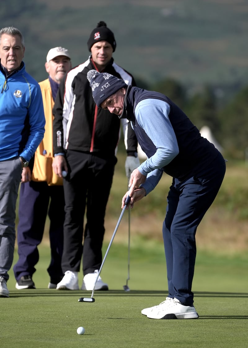 AP McCoy during the Amgen Irish Open 2024 Pro-Am at Royal County Down. PICTURE: BRIAN LAWLESS/PA