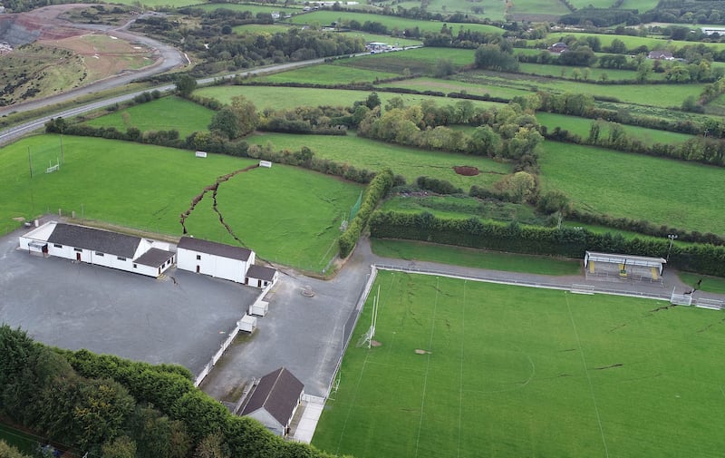 Magheracloone Gaelic Football Club in Co Monaghan which was forced to shut after the collapse of a mine caused sinkholes to appear in its pitch&nbsp;