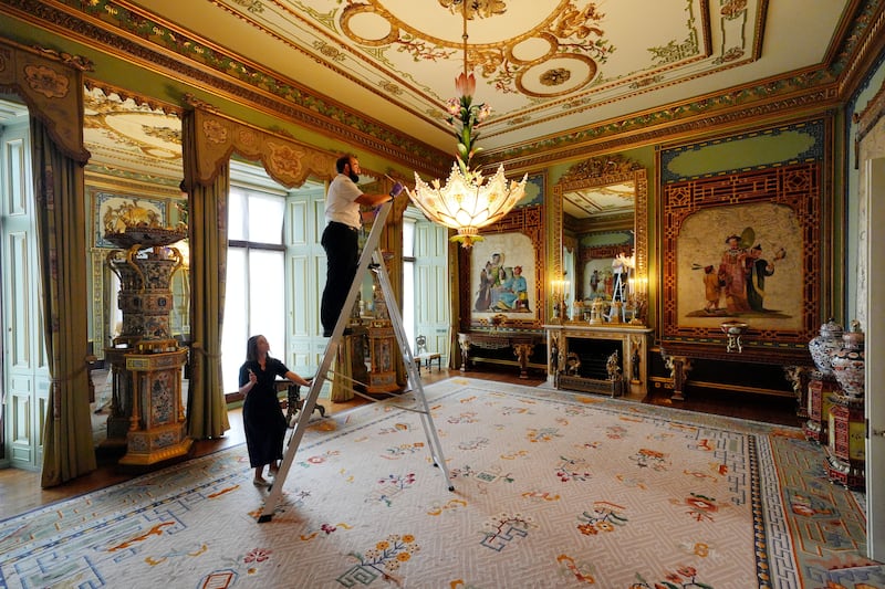 The Centre Room of the East Wing which leads to the palace balcony