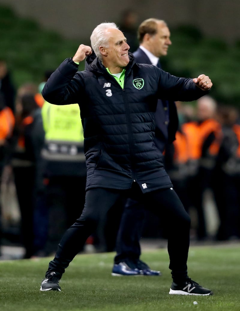 Mick McCarthy is the last manager to guide the Republic of Ireland to back-to-back competitive victories