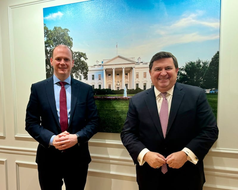 Gordon Lyons and Stewart D McLaurin, president of the White House Historical Society