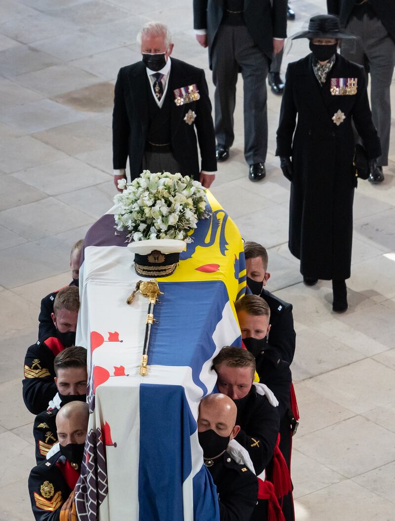 Edwards anchored coverage of the funeral of the late Duke of Edinburgh